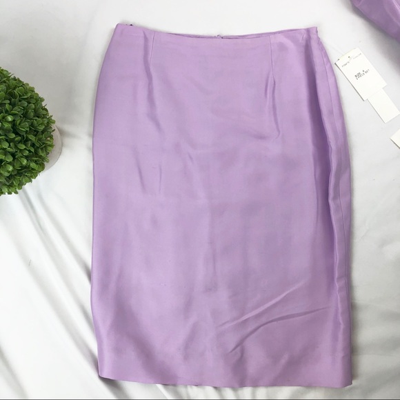 NWT Maggy London 100% silk jacket skirt suit - Picture 6 of 8